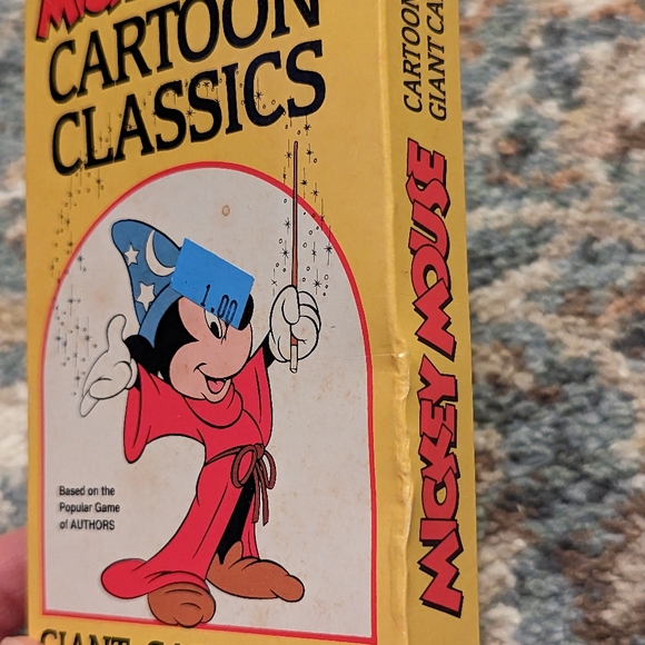 Disney Mickey mouse cartoon classics giant card game vintage unopened - Picture 2 of 3